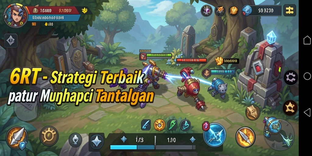 Tampilan gameplay 6RT yang menantang dan penuh strategi.