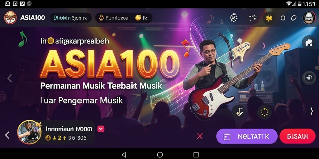 Tampilan gameplay ASIA100 yang seru dan interaktif.