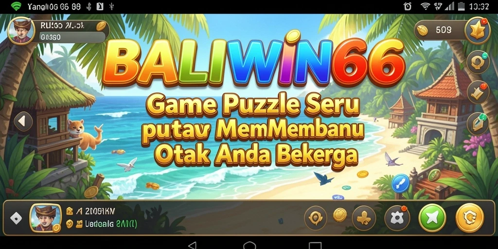 Tampilan gameplay BALIWIN66 dengan berbagai tantangan puzzle.