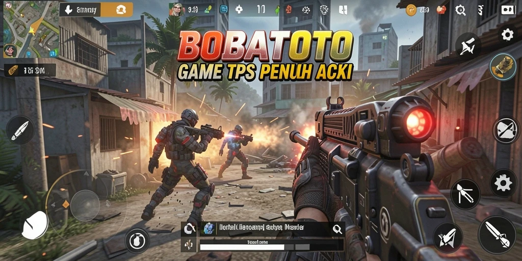 Tampilan gameplay BOBATOTO dengan aksi menegangkan.