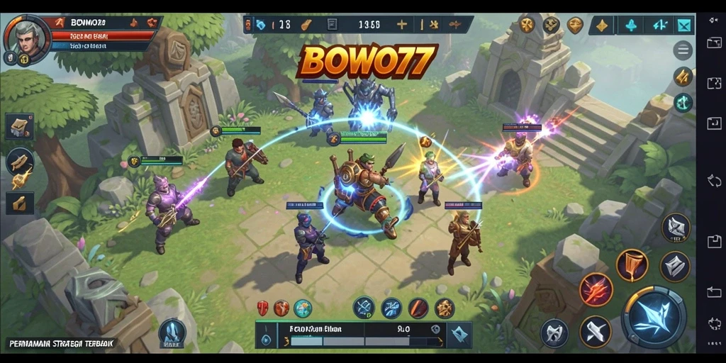 Tampilan gameplay BOWO77 yang menakjubkan dan penuh strategi.