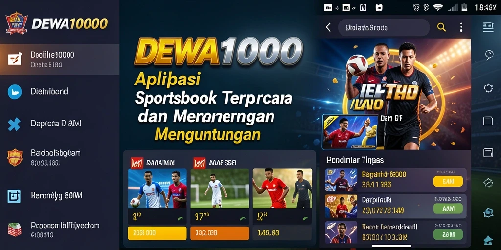 Tampilan gameplay Sportsbook yang menarik dan menarik perhatian.