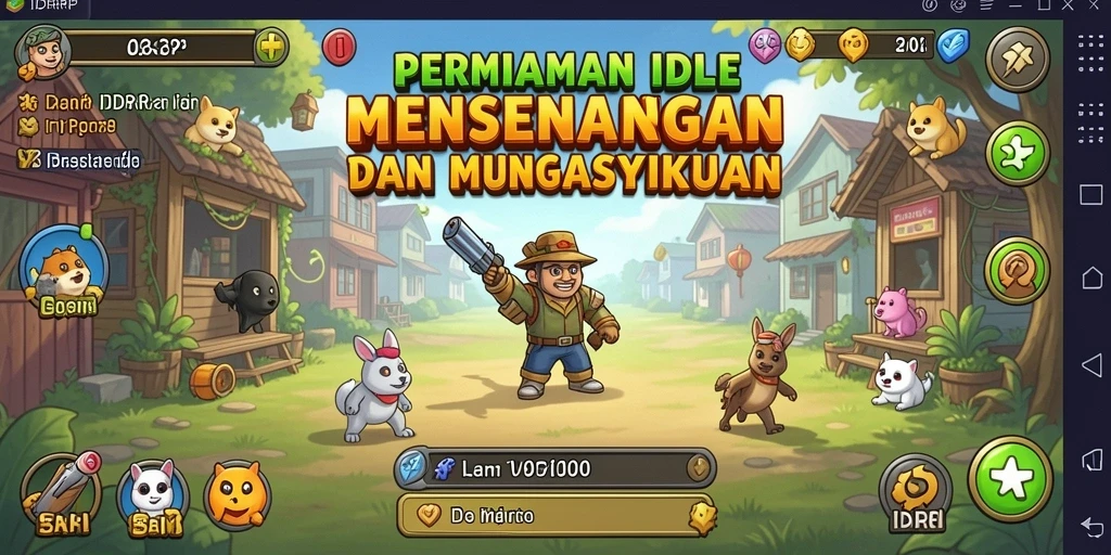 Tampilan gameplay IDRRP yang menarik dan penuh warna.
