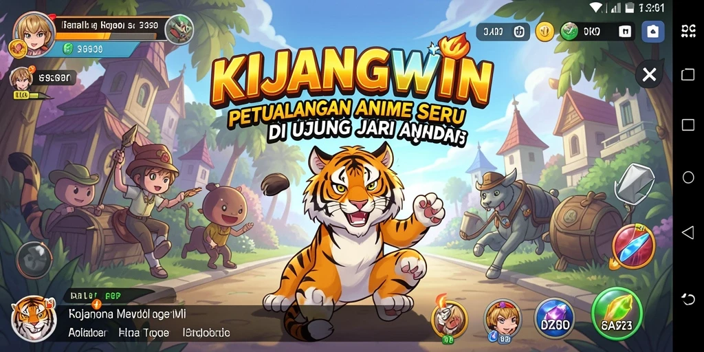 Tampilan menarik dari gameplay Anime di KIJANGWIN