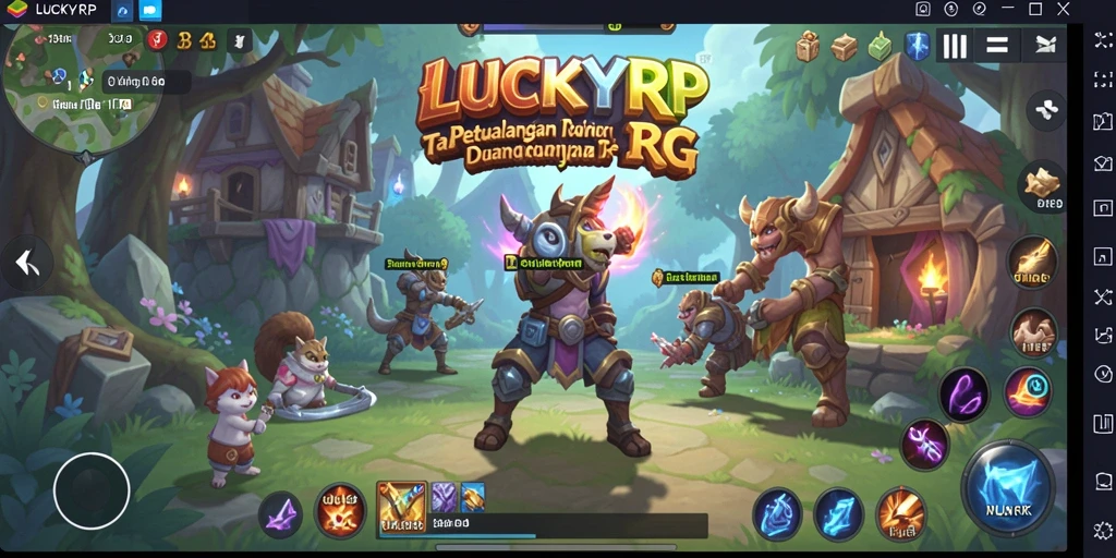Tampilan gameplay RPG yang mendebarkan dan imersif di LUCKYRP.