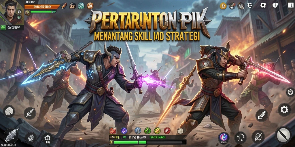 Screenshot SERURP menampilkan aksi pertarungan epik yang mendebarkan.