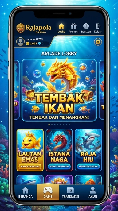 Cuplikan layar aplikasi rajapola dengan antarmuka yang sederhana.